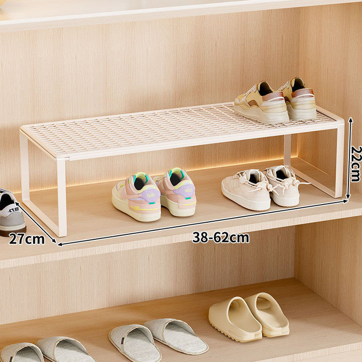 Adjustable Expandable Metal Shoe Shelf Organizer