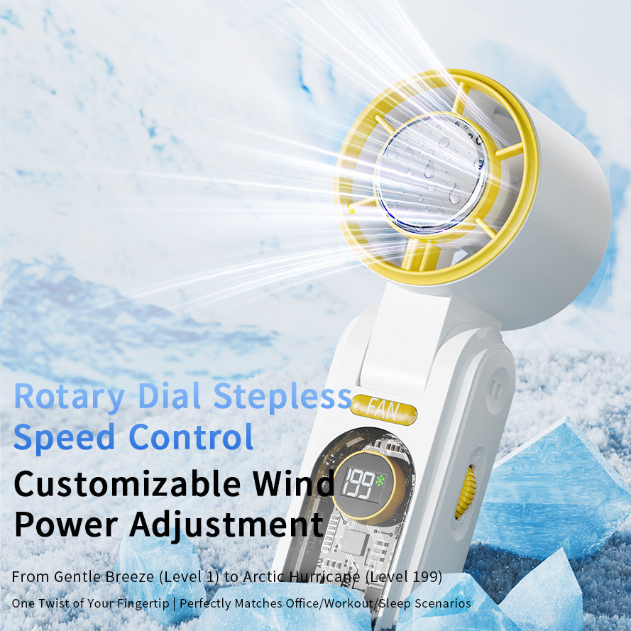 Women's portable multifunction fan with digital display Stornfield