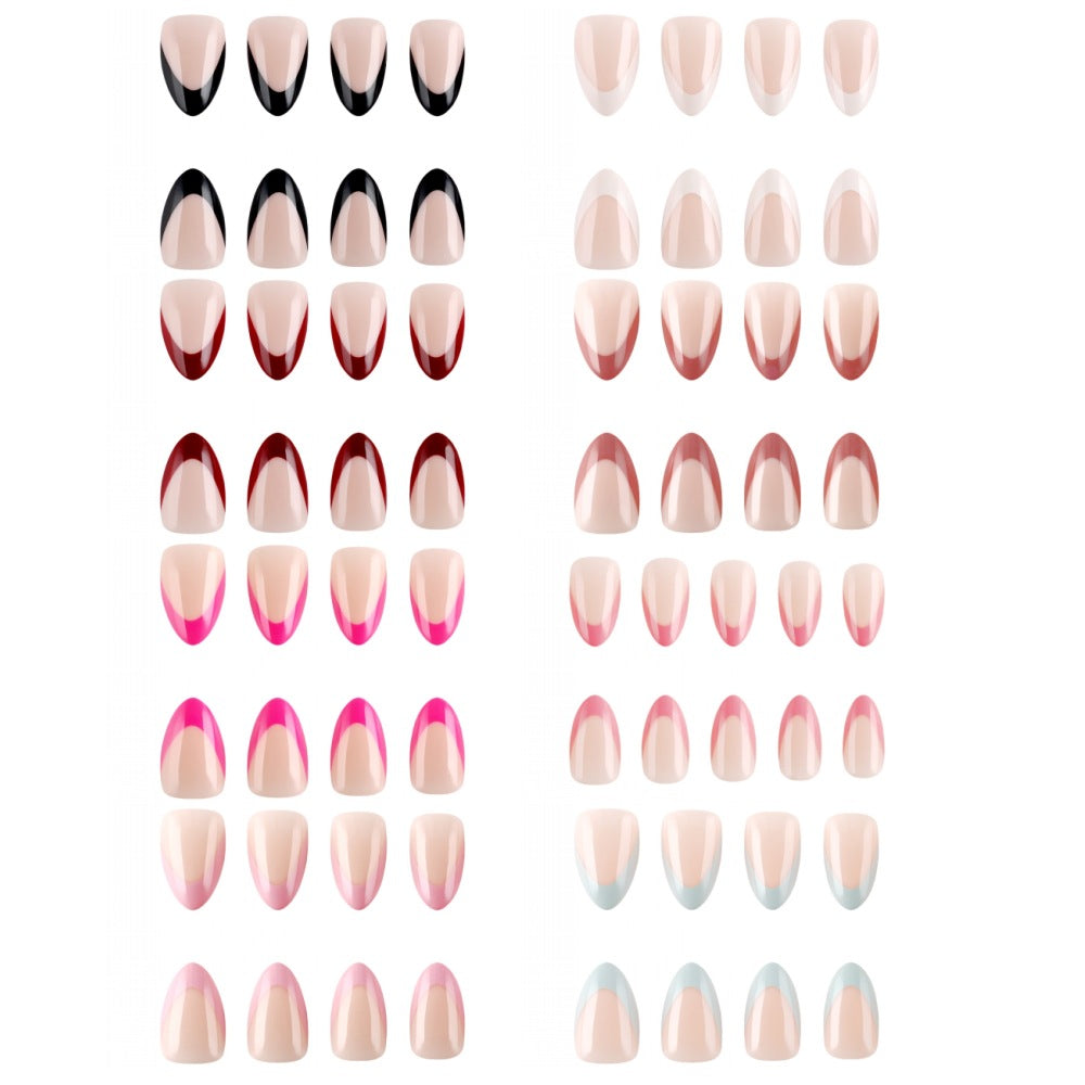 Elegant French Tip Press-On Nail Set Stornfield