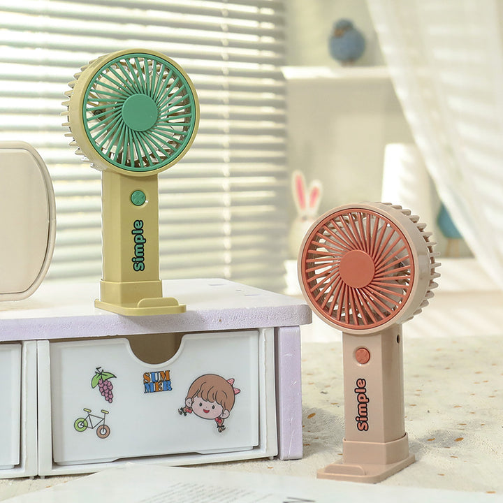 Women Portable Hand Fan with Rechargeable USB Port and Lightweight Construction Stornfield