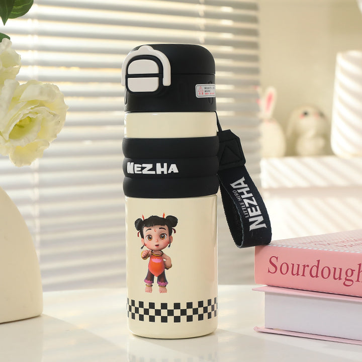 Women's Insulated Bottle with Playful Design and Practical Carry Handle Stornfield