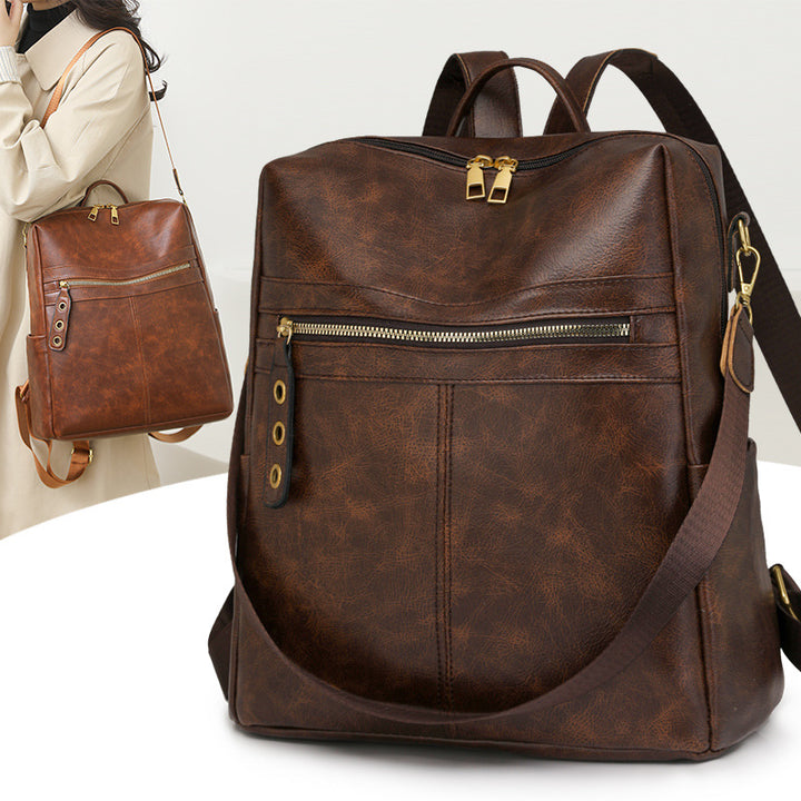 Premium Leather Multi-Functional Backpack Stornfield