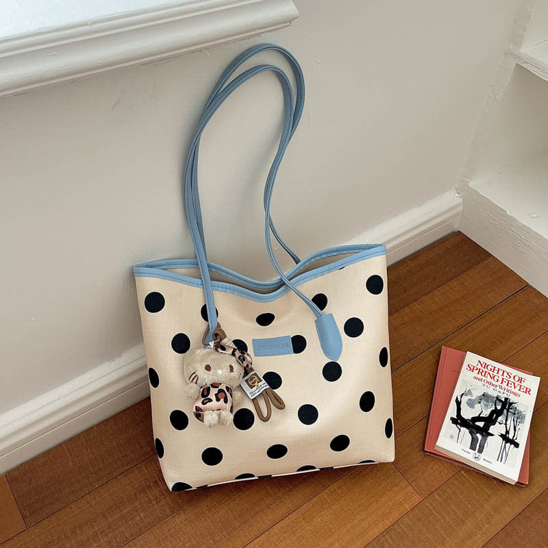 Polka Dot Patterned Tote Bag