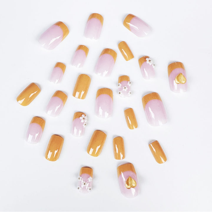 Floral Acrylic Nail Tips Stornfield