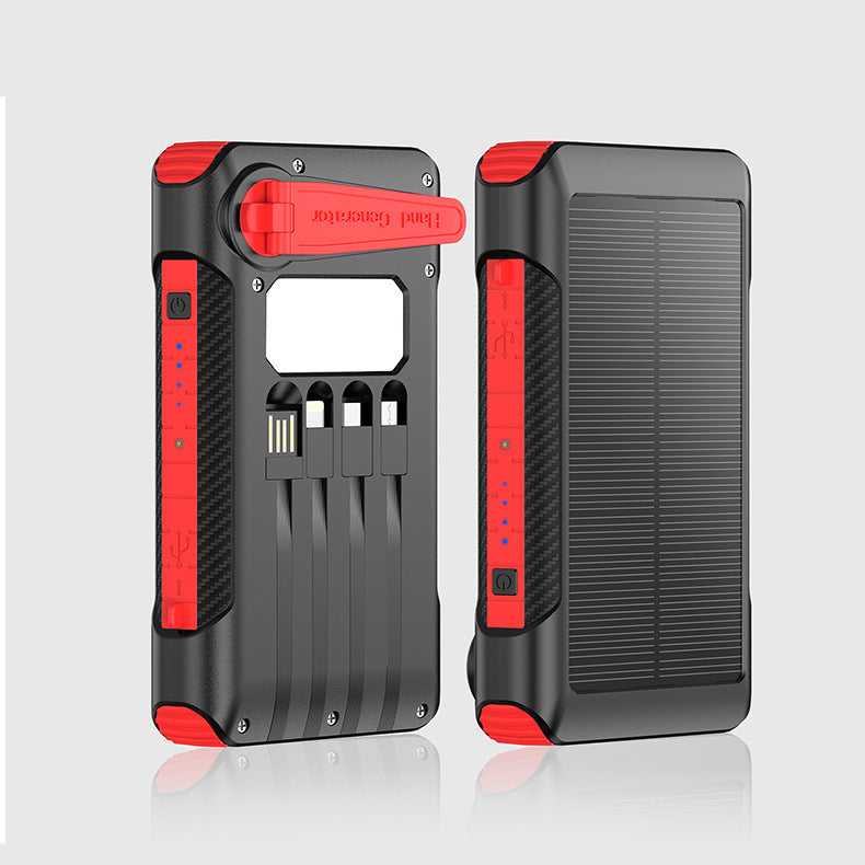 Solar-powered power bank with multiple charging ports and LED display Stornfield
