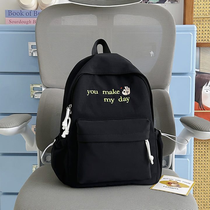Casual Embroidered Mini Backpack Stornfield