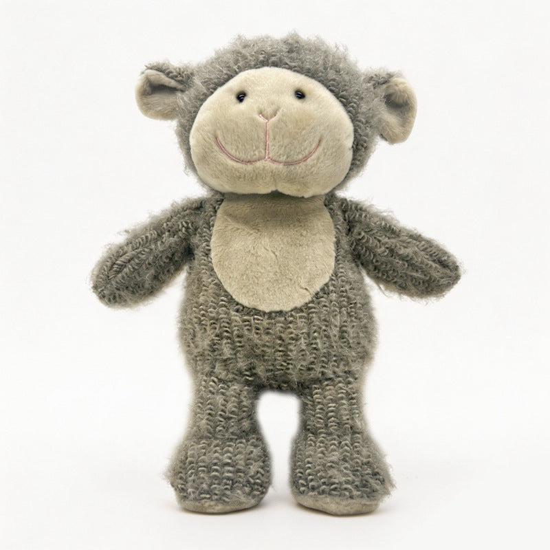 Plush Curly-Knit Sitting Teddy Bear Decorative Soft Toy Stornfield