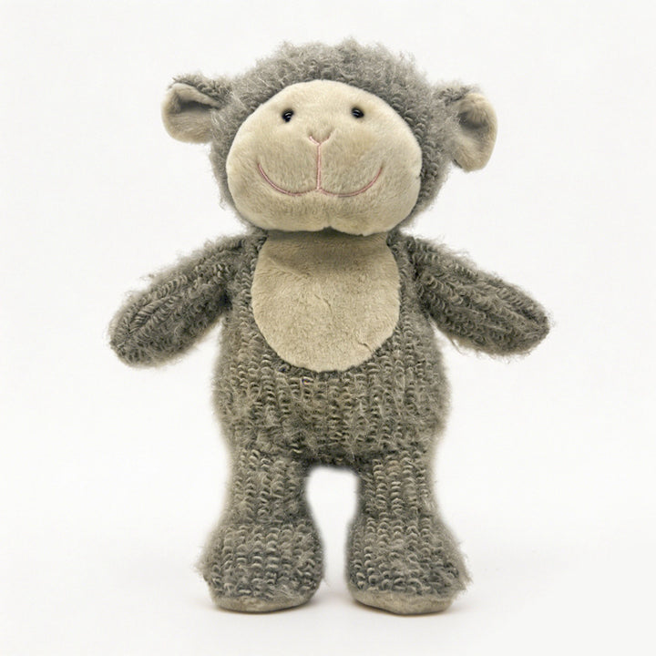 Plush Curly-Knit Sitting Teddy Bear Decorative Soft Toy Stornfield