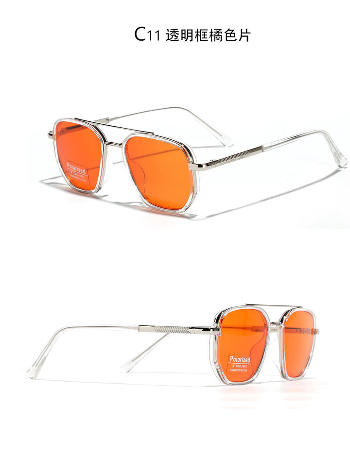 Women's Square Sunglasses with Polarized Lenses and Elegant Metal Frame Stornfield