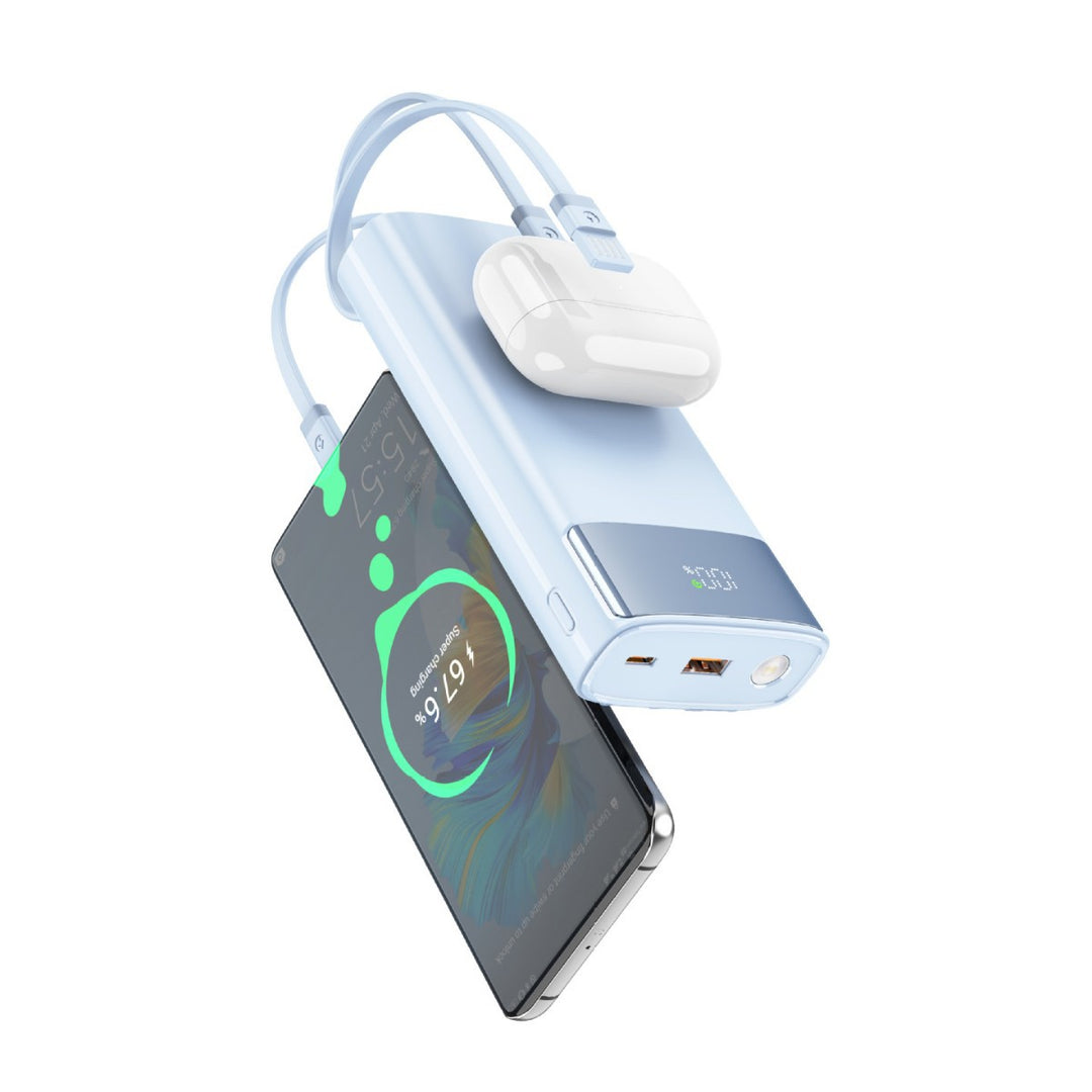 Portable power bank with slim design and digital display Stornfield