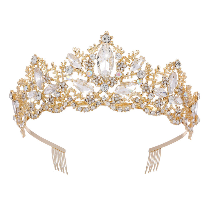 Ladies Glamorous Tiara with Sparkling Crystal Decorations Stornfield