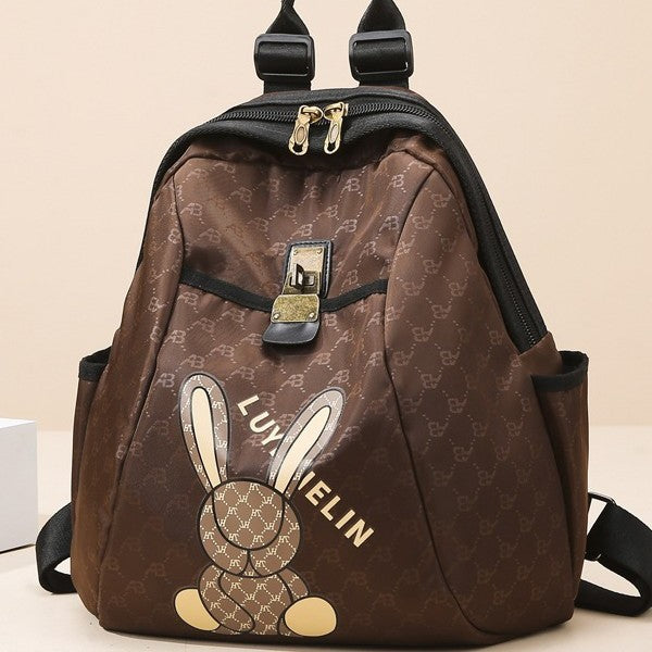 Cute Bunny Print Backpack Stornfield