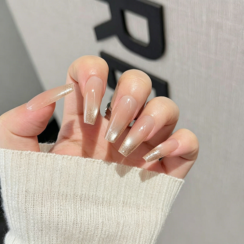 Elegant Glittery Acrylic Nail Extensions Stornfield