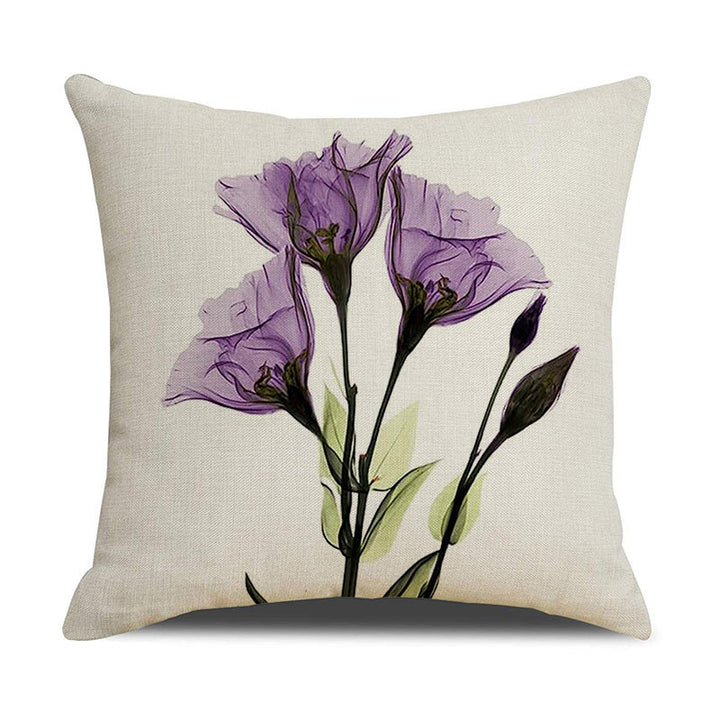 Artistic Floral Throw Pillow