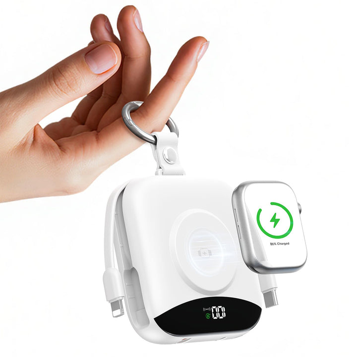 Portable Wireless Charger with Integrated Power Bank Stornfield