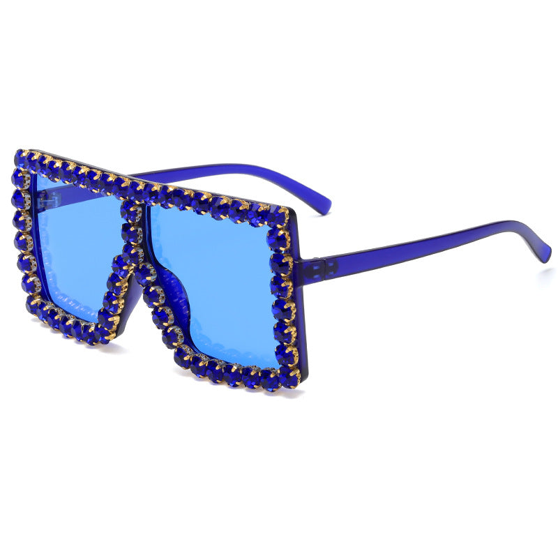 Women's striking square sunglasses with sparkling appliques Stornfield