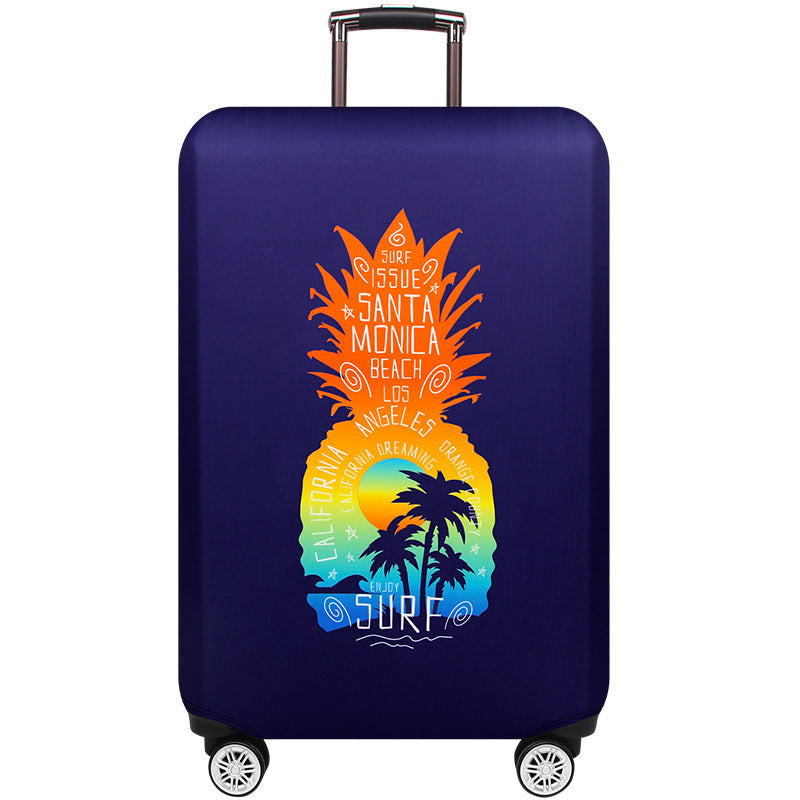 Women's Hard Shell Suitcase with Trendy Surf Motif Stornfield