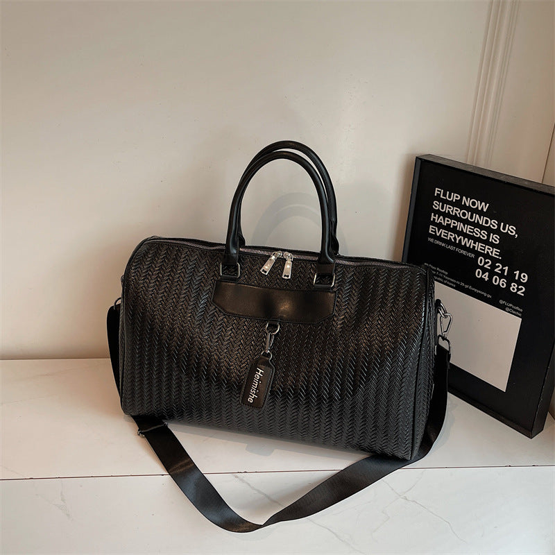 Elegant Textured Travel Duffel Bag Stornfield