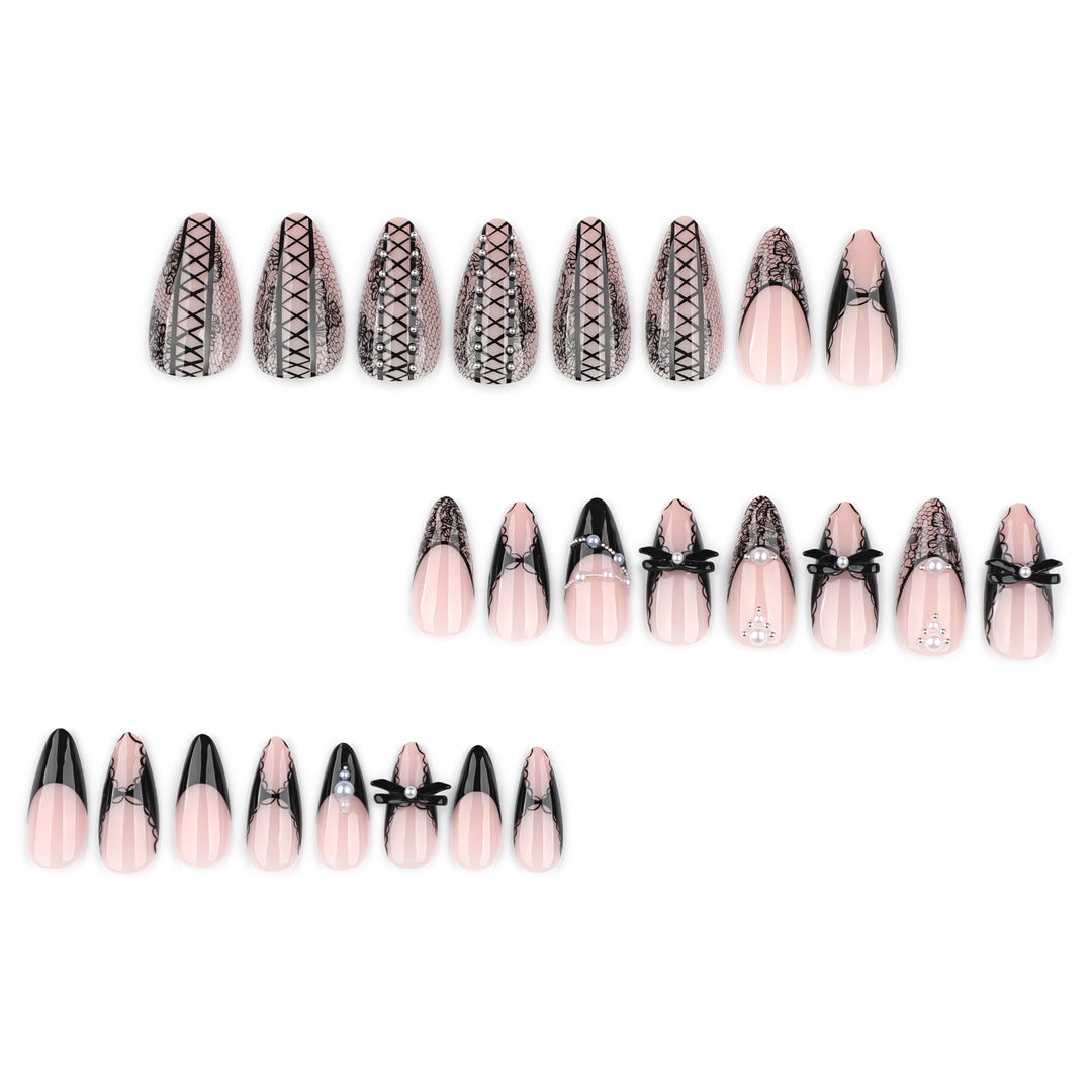 Artful stiletto nails with spike decoration Stornfield
