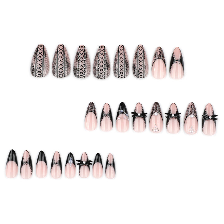 Artful stiletto nails with spike decoration Stornfield