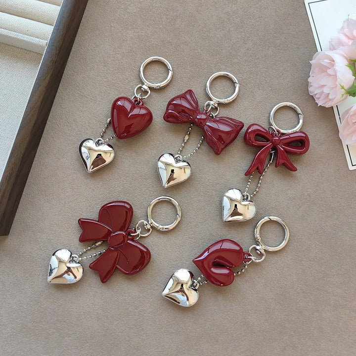 Keychain with bow and heart motif Stornfield