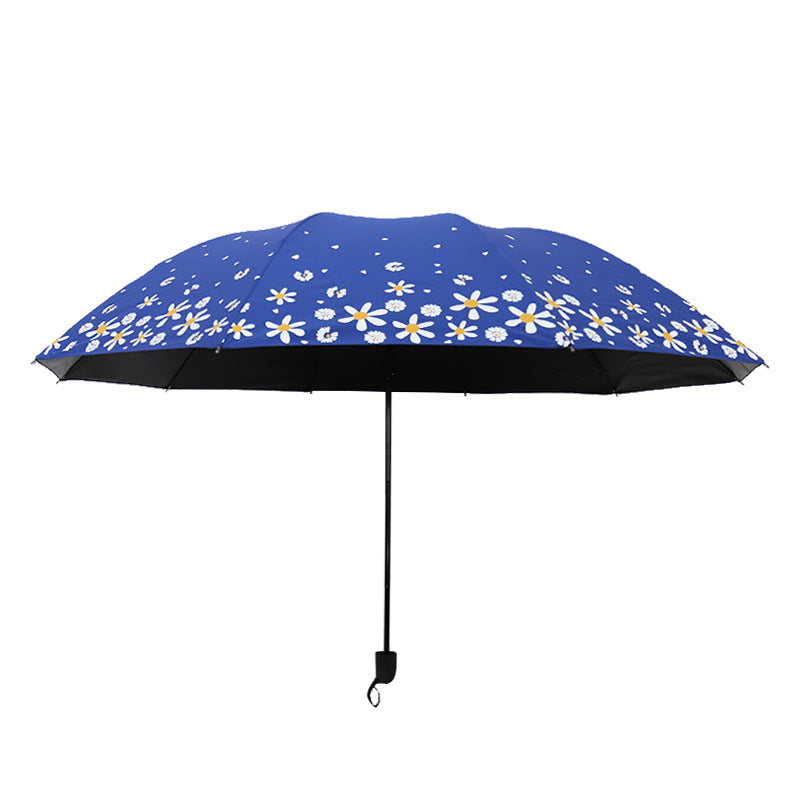 Ladies umbrella with floral design and reinforced frame Stornfield
