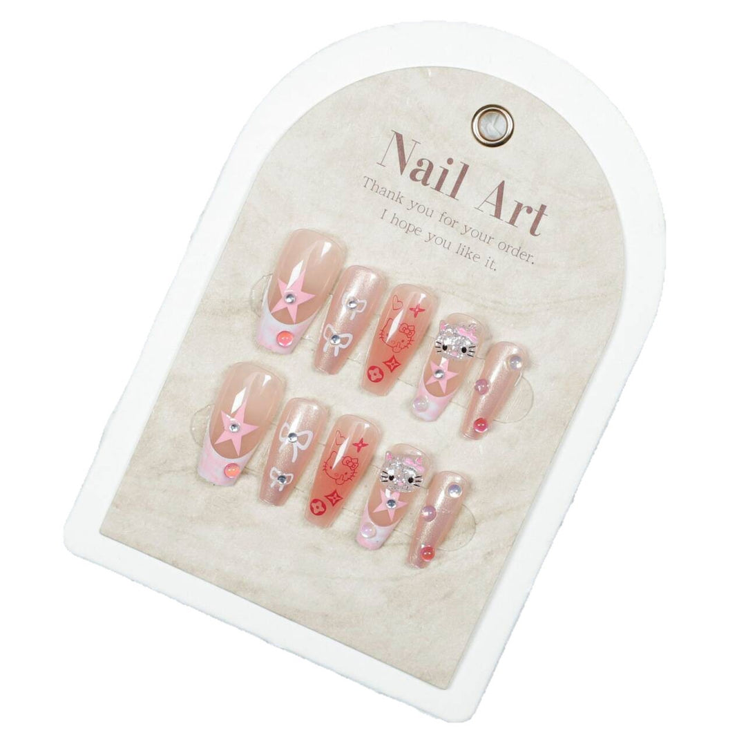 Creative Character-Themed Press-On Nail Art Stornfield