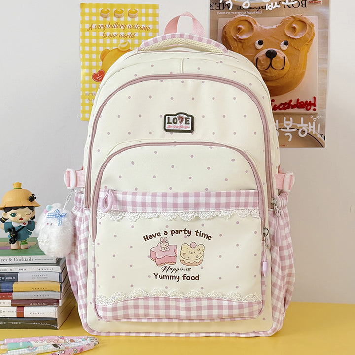 Fun-Themed Multi-Pocket Backpack Stornfield