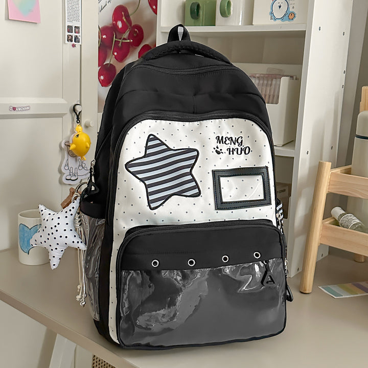 Playful Star-Embellished School Backpack Stornfield