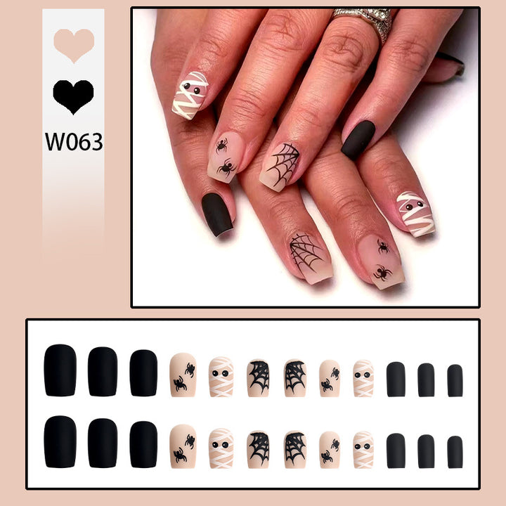 Artificial nail set with unique patterns Stornfield