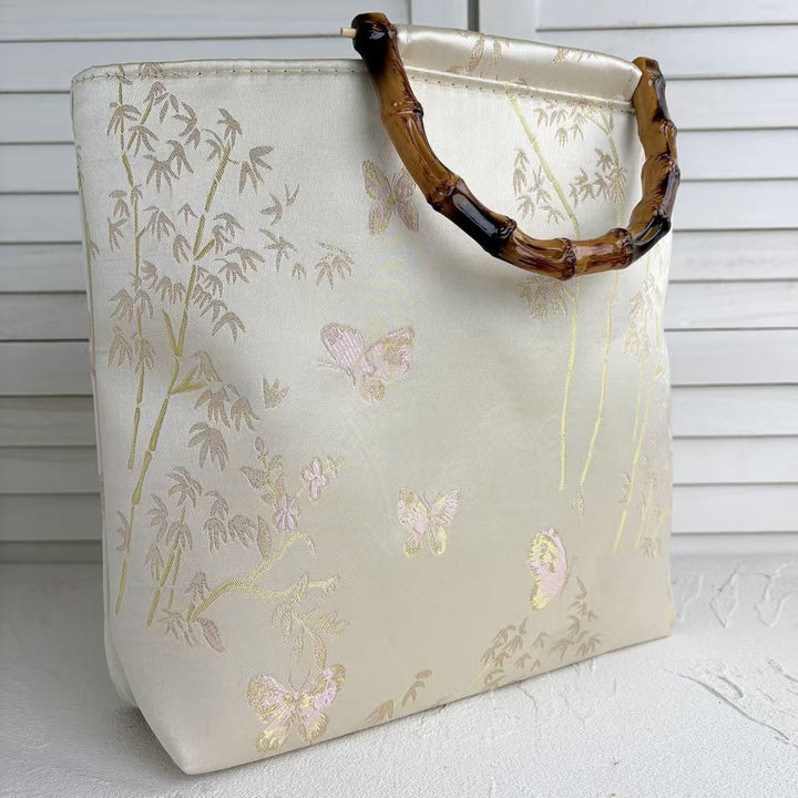 High-quality cotton tote bag with bamboo handles Stornfield