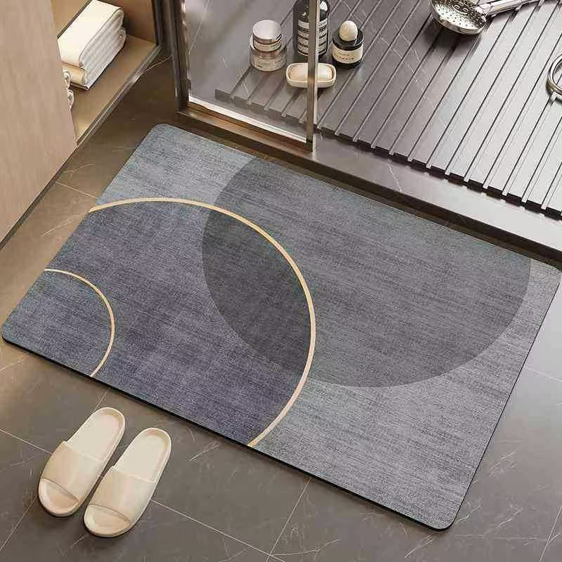 Geometric Pattern Bathroom Mat Stornfield