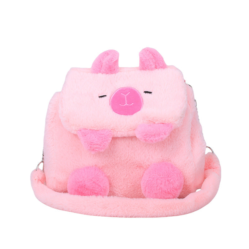 Plush Backpack In Pig Design Stornfield