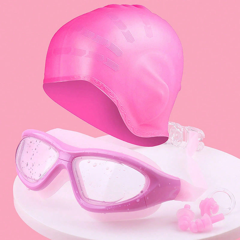 Swim set with comfort swim goggles and cap Stornfield