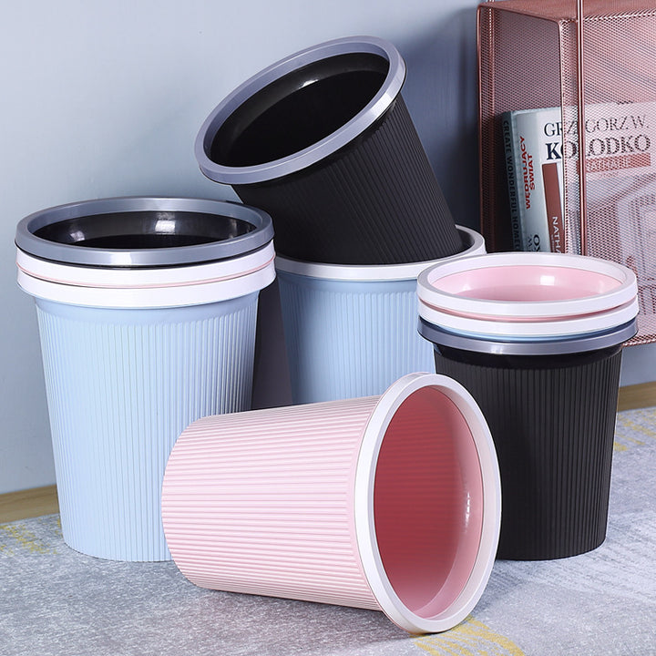 Ladies elegant and practical waste bin with ribbed surface Stornfield