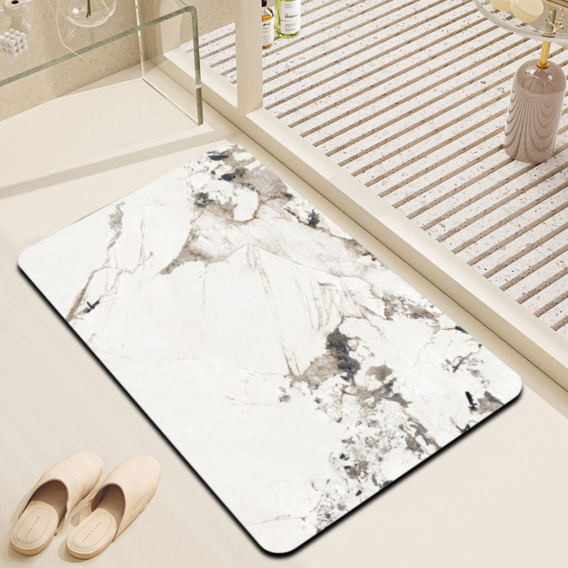 Luxury Marble Texture Bath Mat Stornfield