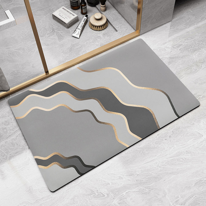 Geometric Pattern Bath Mat