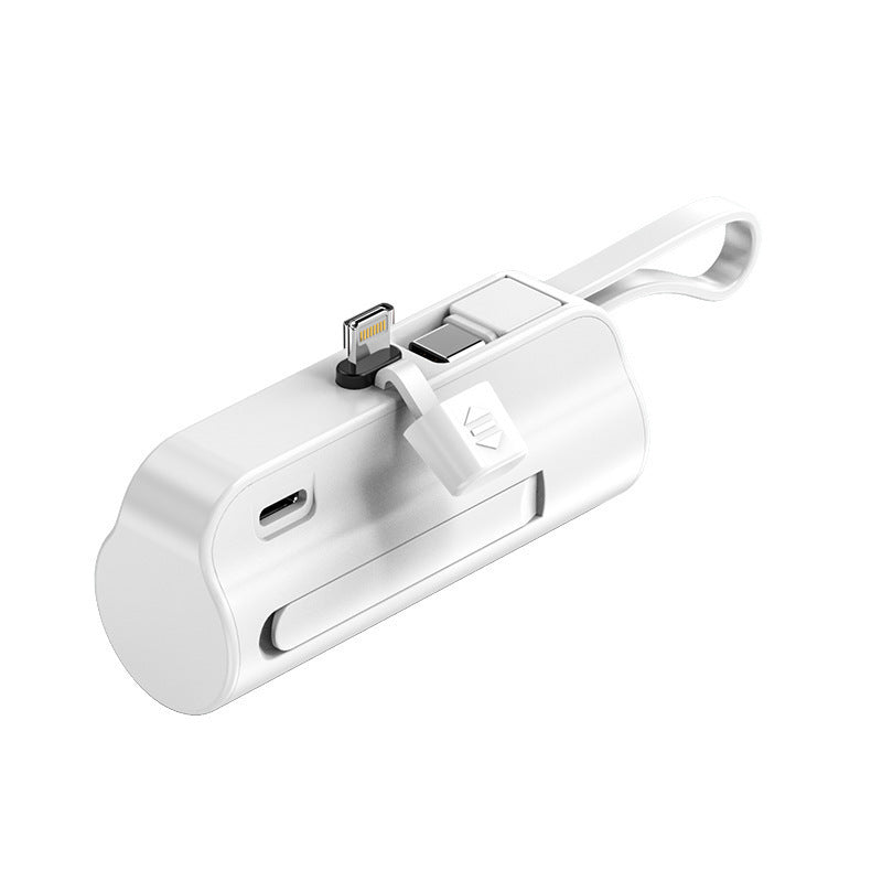 Portable charger with integrated charging cable and ergonomic design Stornfield