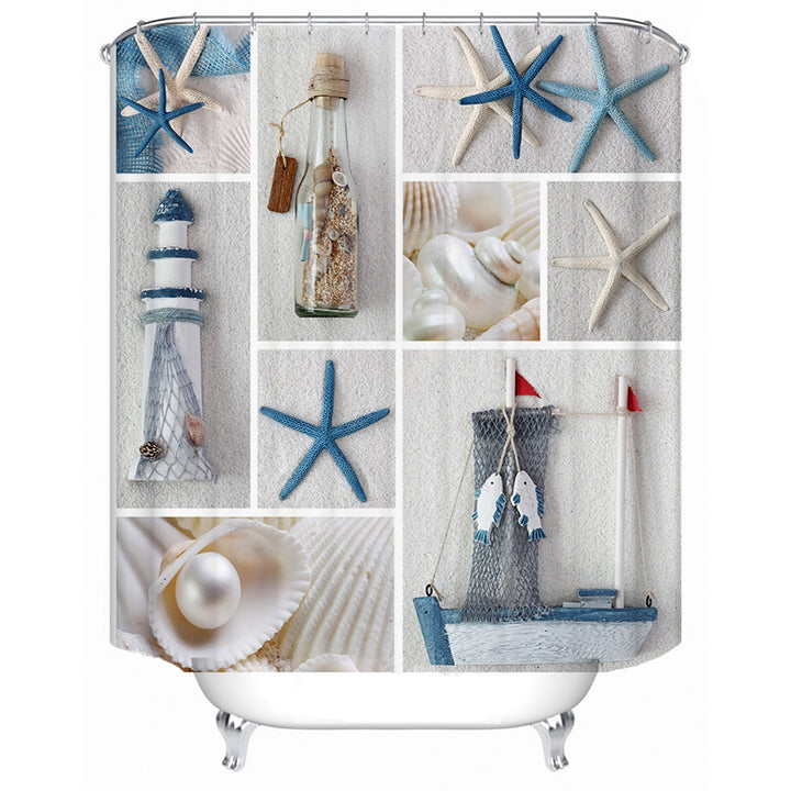 Coastal-themed Shower Curtain Stornfield