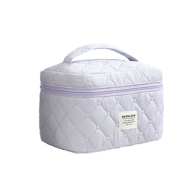 Quilted Multi-Compartment Makeup Organizer Stornfield
