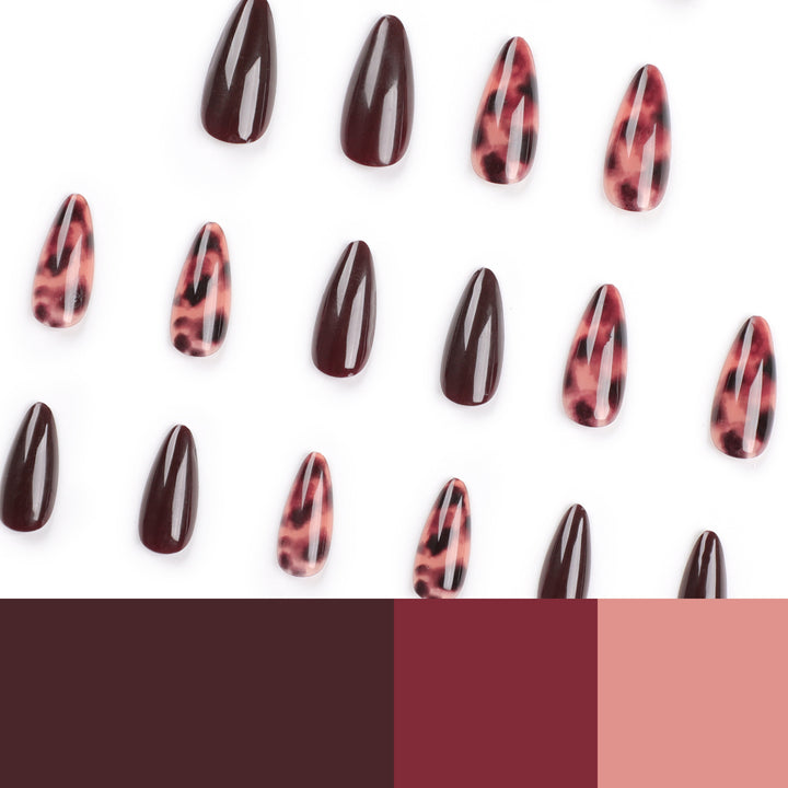 Elegant Stiletto Nails with Animal Design Stornfield