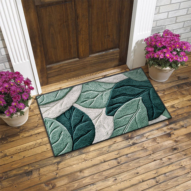 Artistic Floral Design Doormat