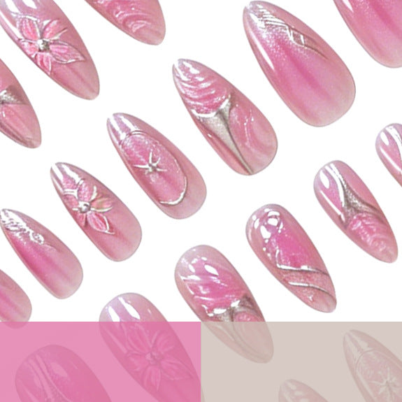 Decorative 3D Floral Nail Art Enhancements Stornfield