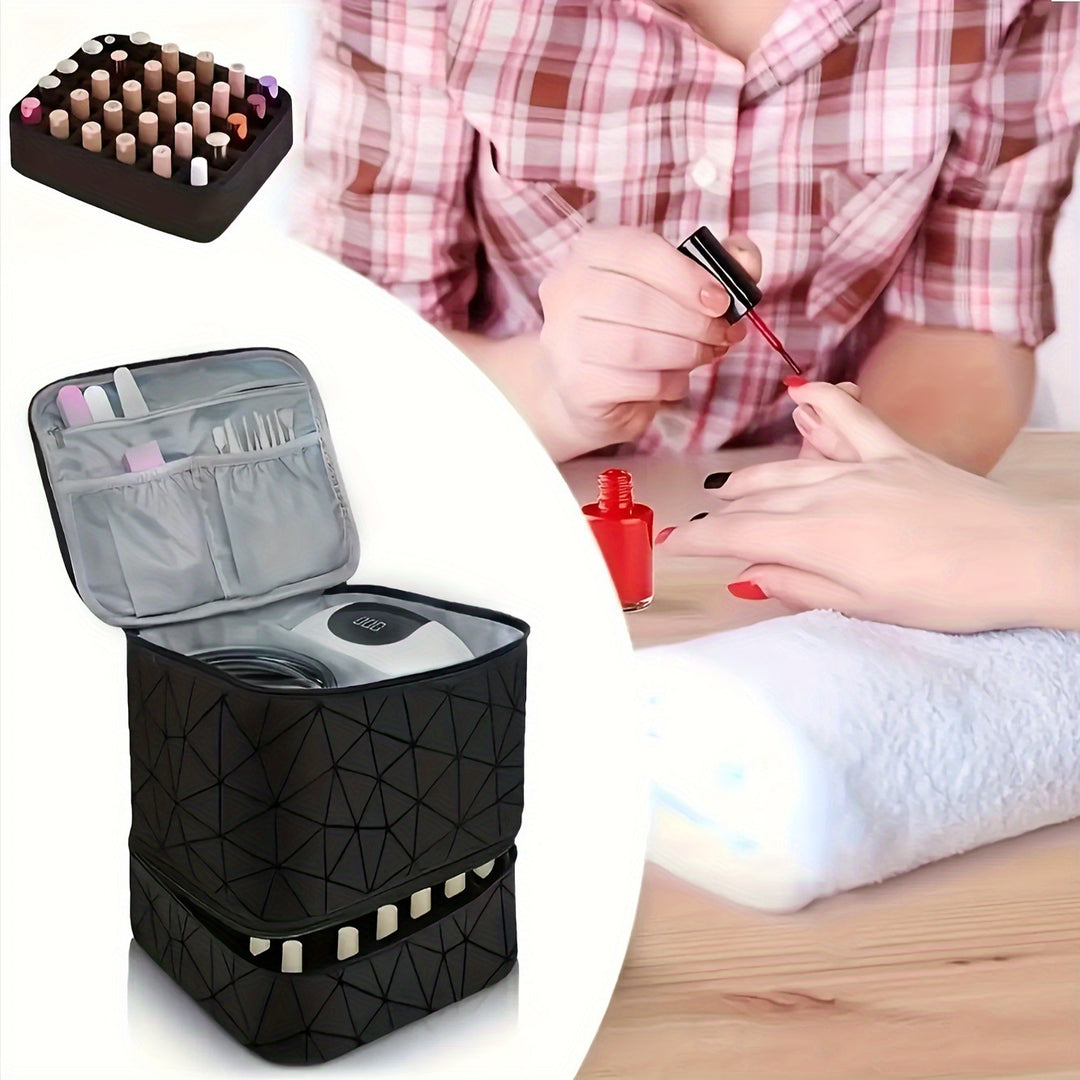 Cosmetic Organizer Bag with Dual Design and Sturdy Interior Lining Stornfield