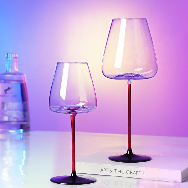 Crystal Glass Red Stem Burgundy Glasses | Stornfield
