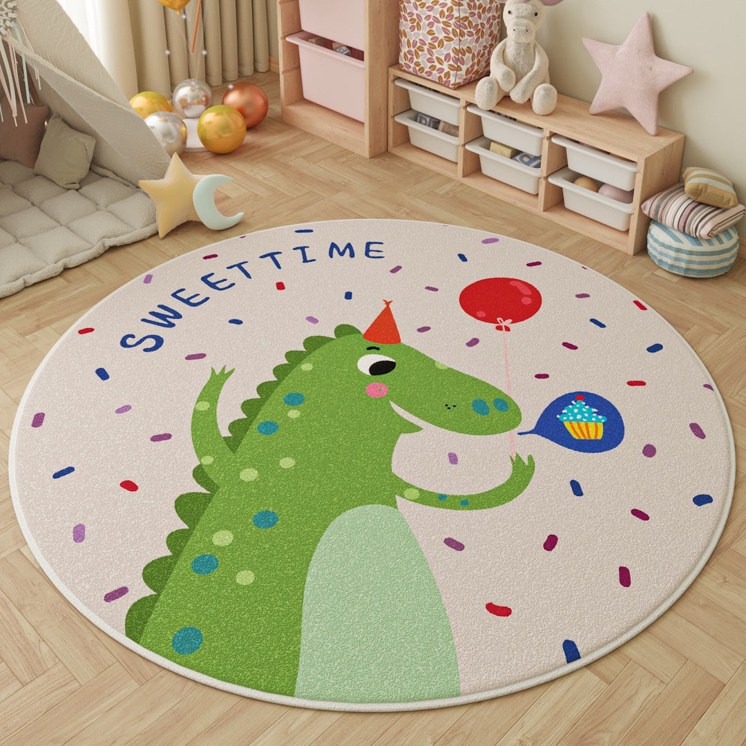 Children's Fun-Themed Round Area Mat Stornfield