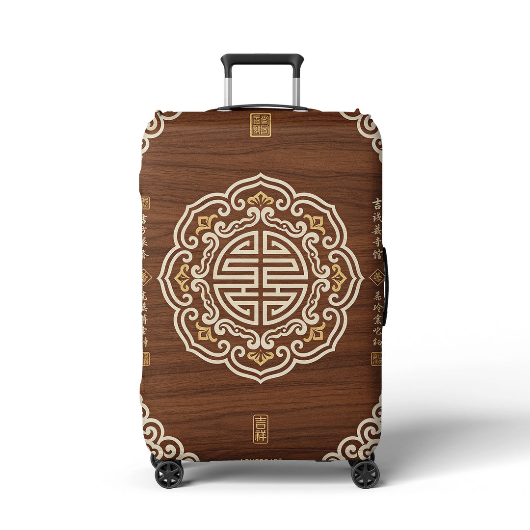 Women Hard Shell Suitcase in Elegant Bamboo Design Stornfield