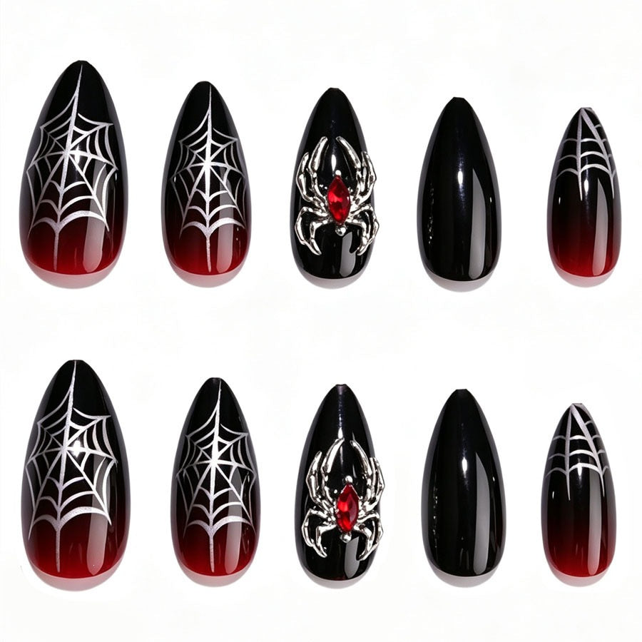 Glamorous artificial nails with spider design Stornfield