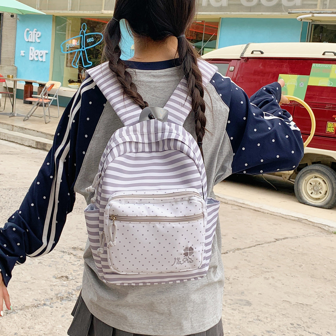 Lightweight Multi-Functional Striped Backpack Stornfield