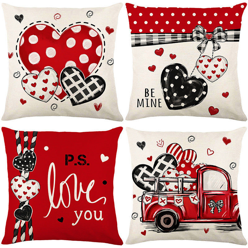 Decorative Love Message Throw Pillow